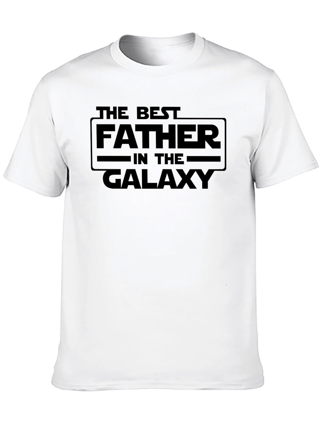 Best Father in the Galaxy Black Graphic Tee