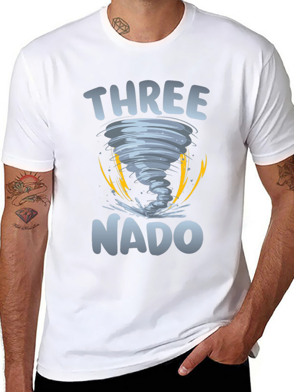 Three-nado Birthday T-Shirt - Weather Themed Party