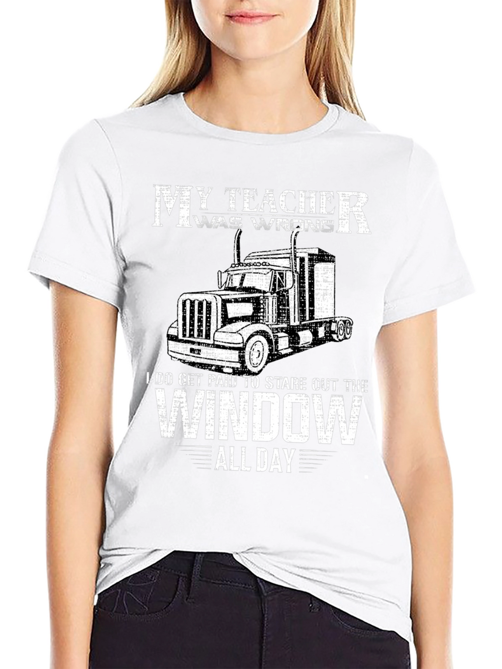 My Teacher Was Wrong Trucker T-Shirt
