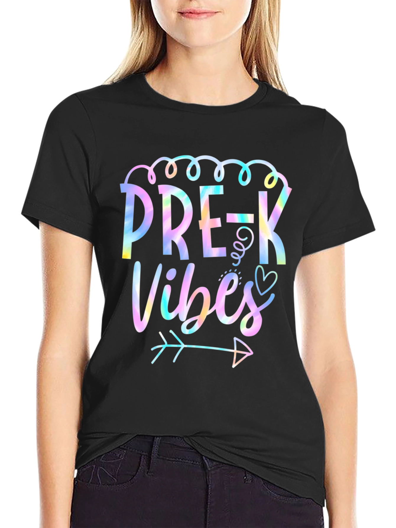 Pre-K Vibes Tie-Dye Graphic Tee