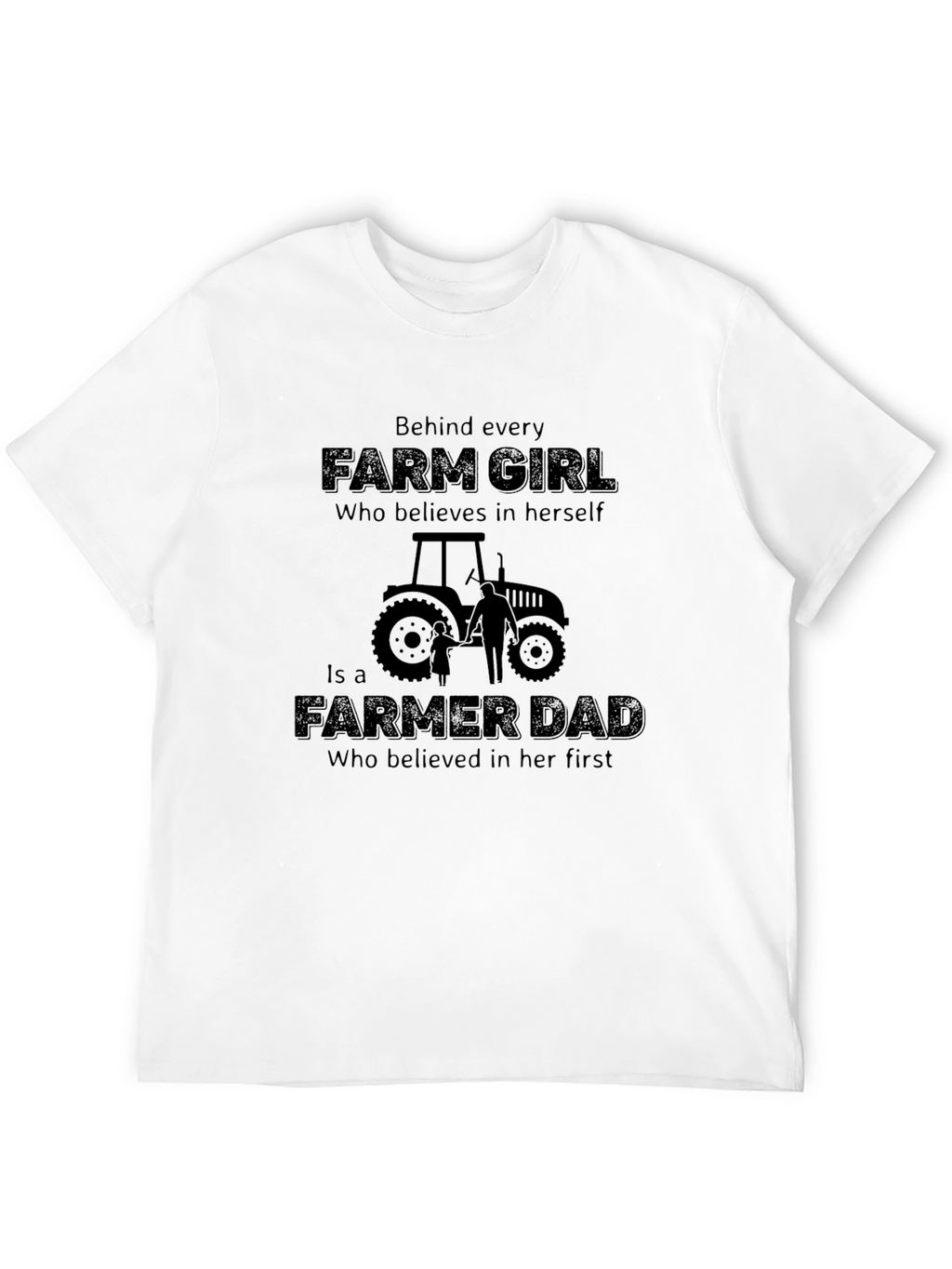 Farm Girl and Farmer Dad Graphic Tee
