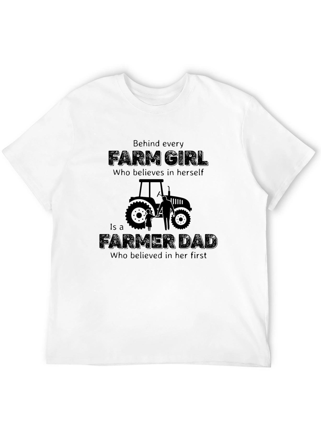 Farm Girl and Farmer Dad Graphic Tee