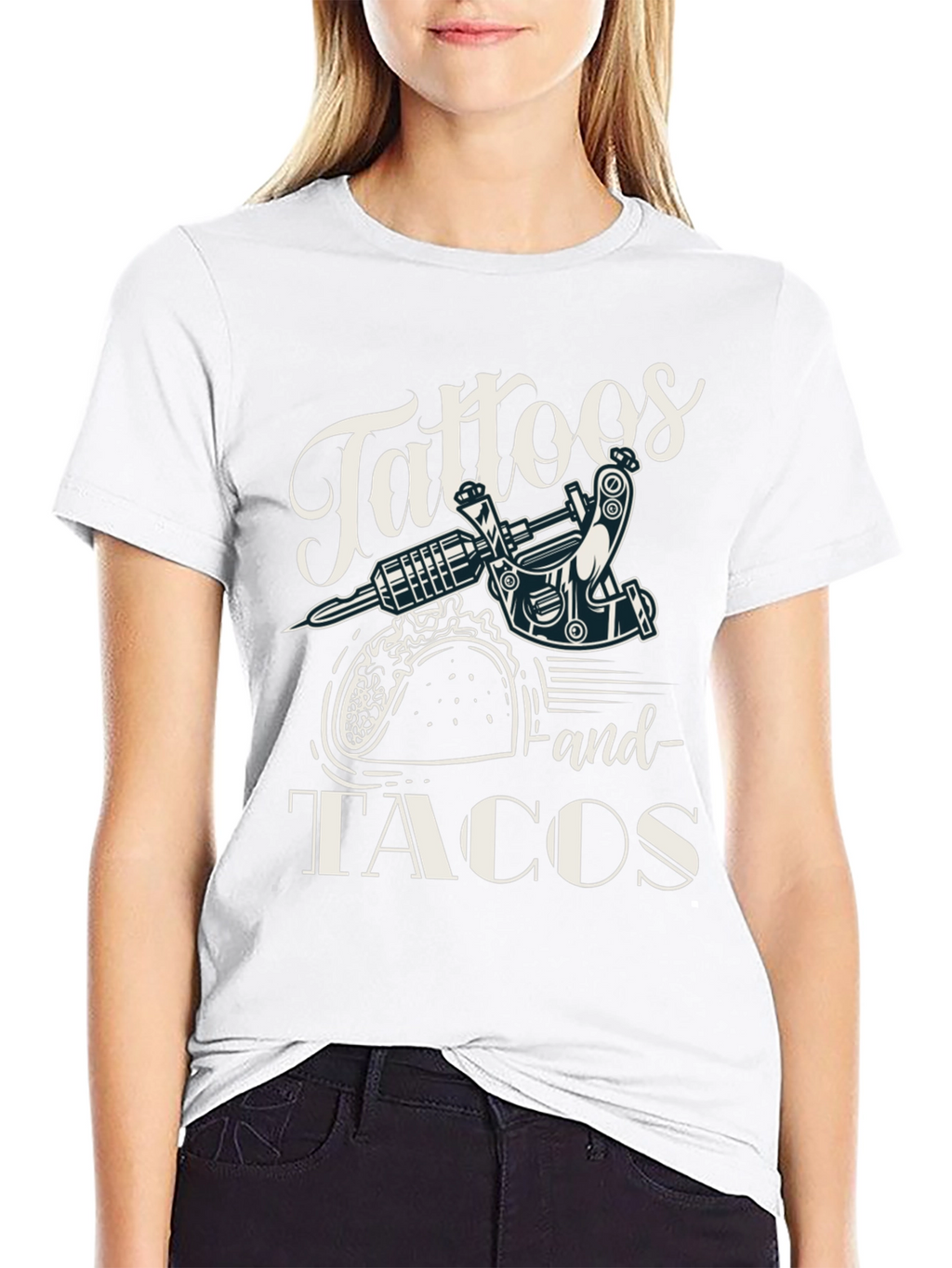 Tattoos & Tacos Black Graphic Tee