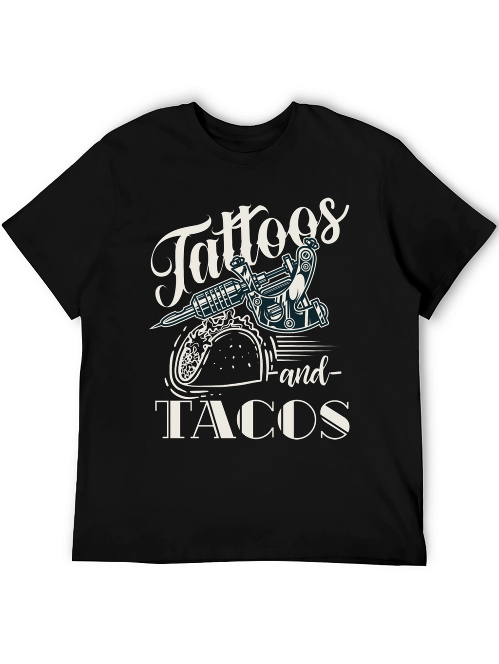 Tattoos & Tacos Black Graphic Tee