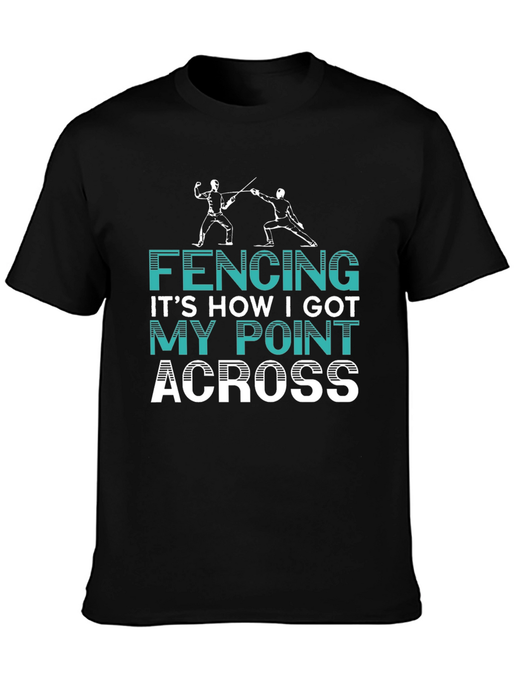 Fencing Point Across Graphic Tee
