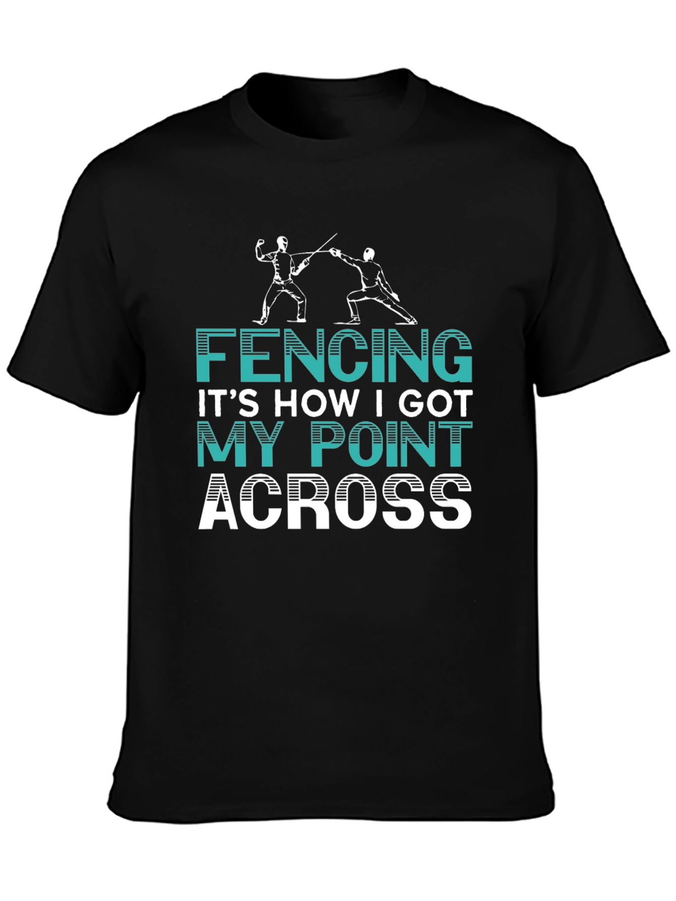 Fencing Point Across Graphic Tee