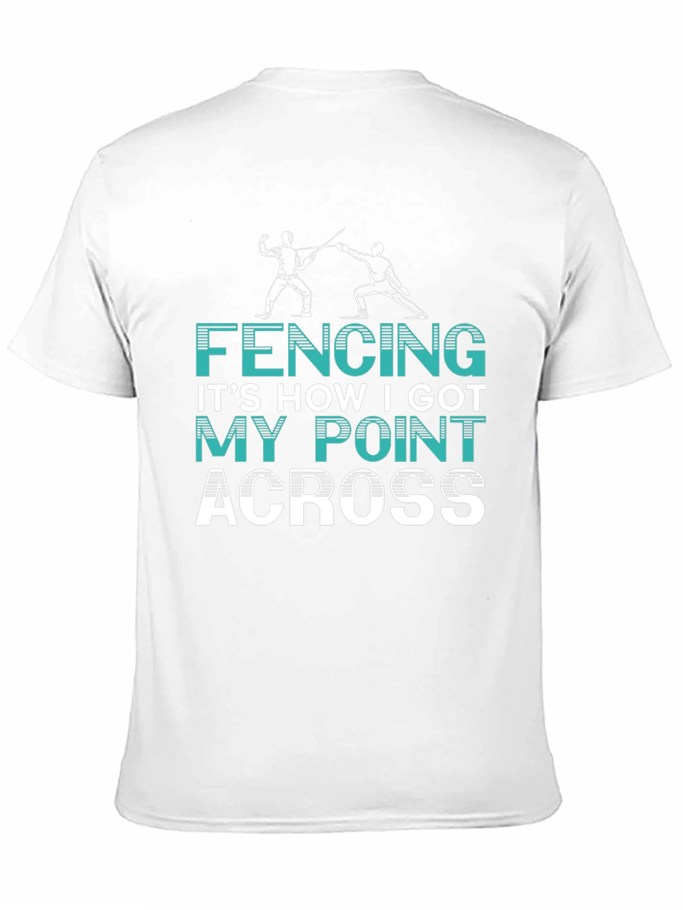 Fencing Point Across Graphic Tee