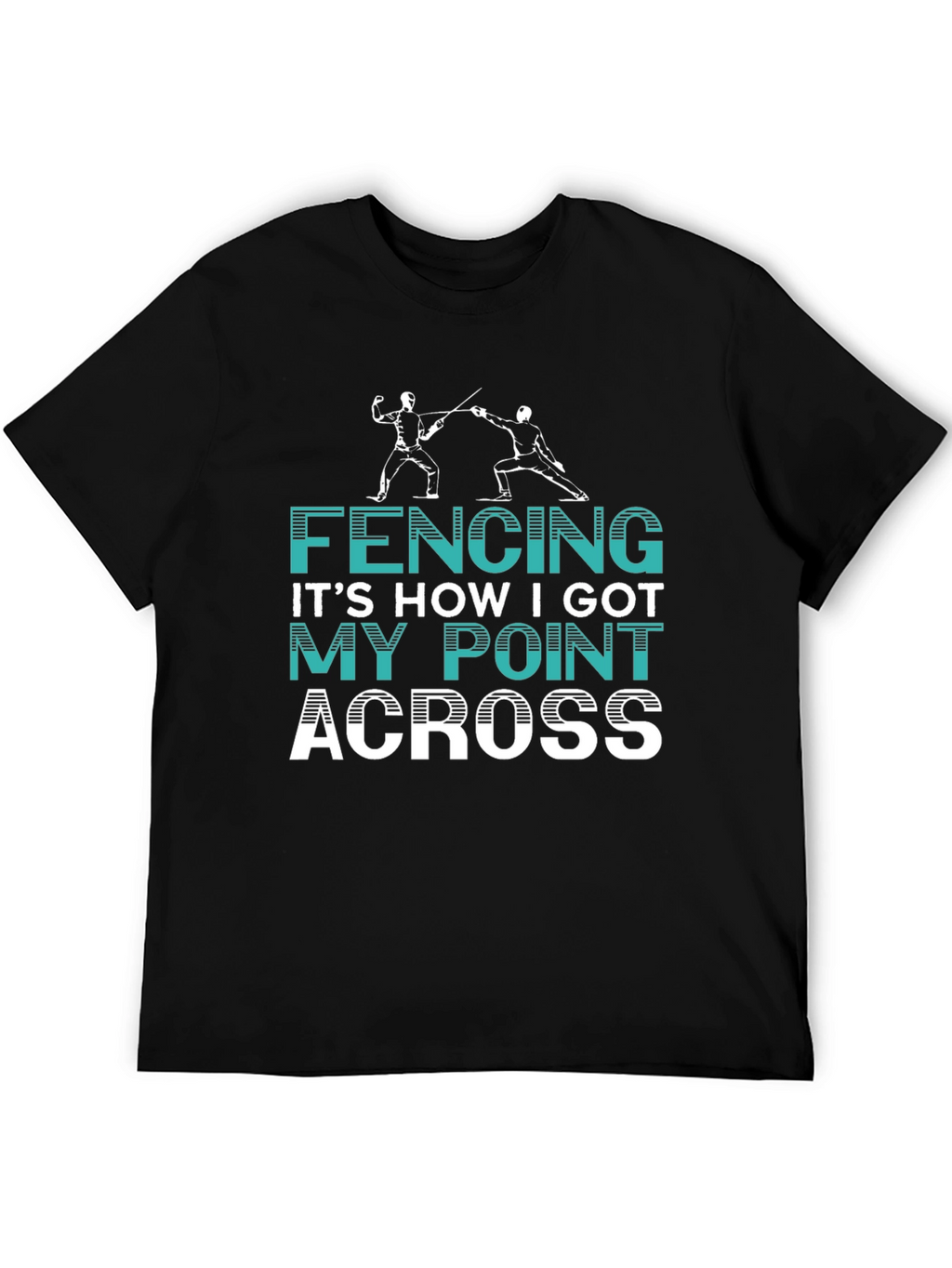 Fencing Point Across Graphic Tee