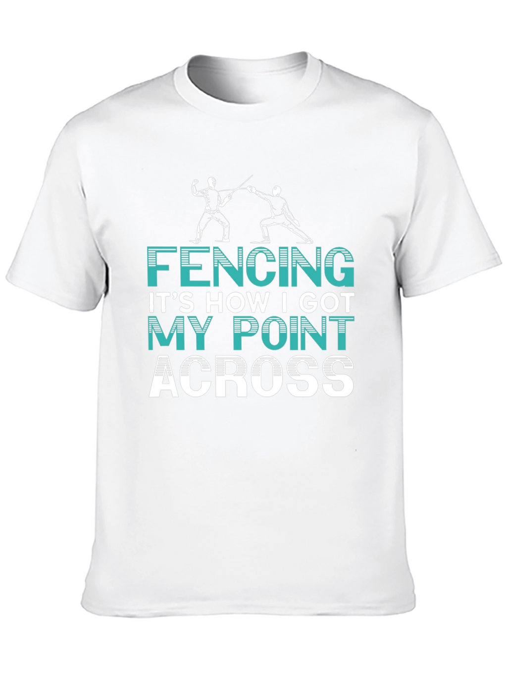 Fencing Point Across Graphic Tee