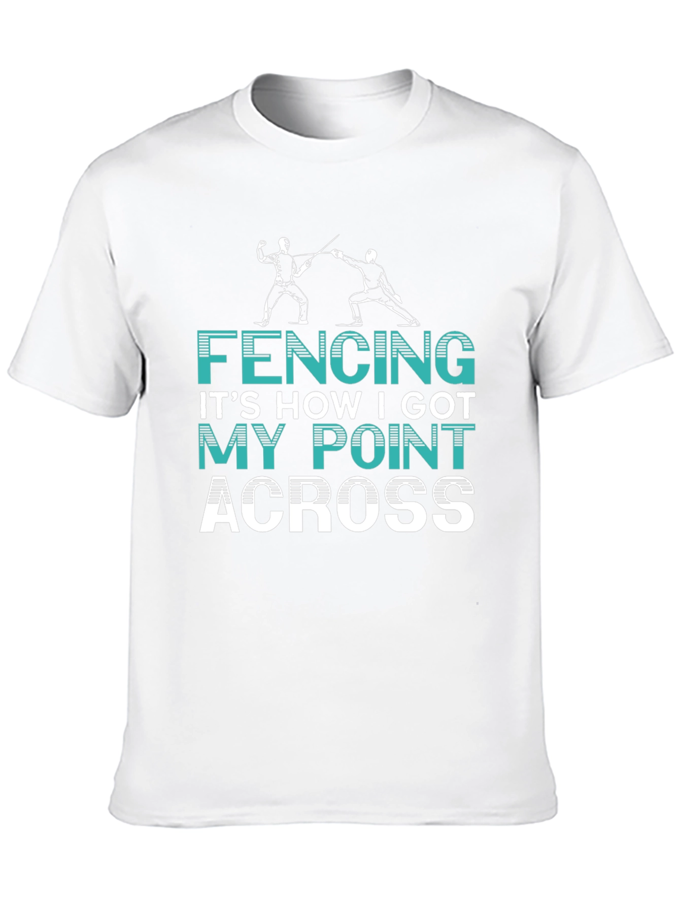Fencing Point Across Graphic Tee