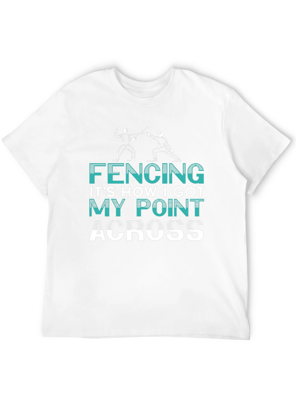 Fencing Point Across Graphic Tee
