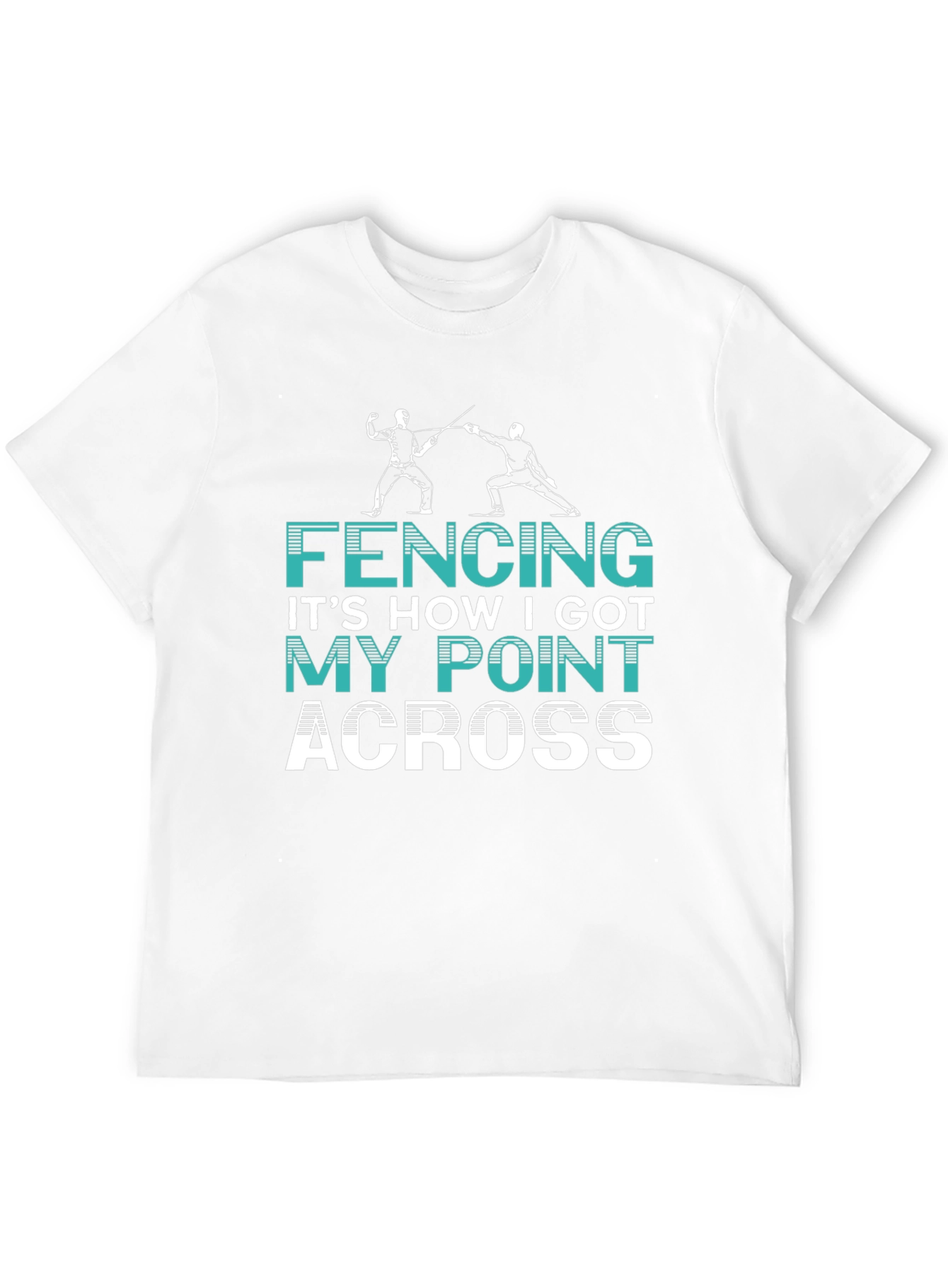 Fencing Point Across Graphic Tee
