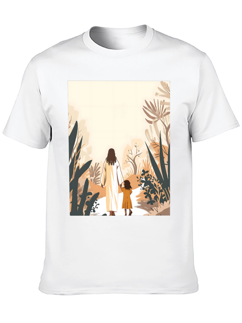 Faith Walk T-Shirt - Jesus & Child Design
