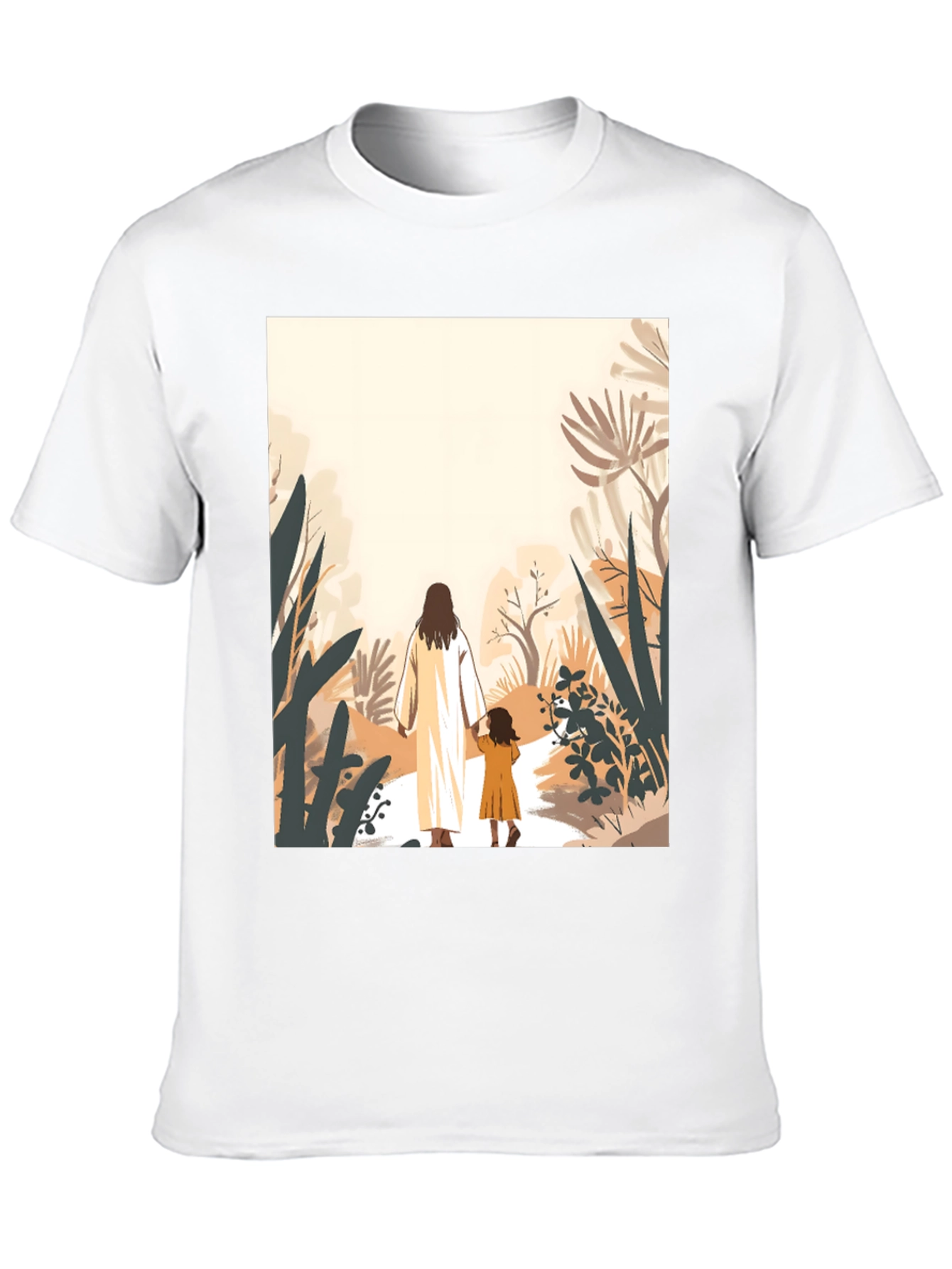 Faith Walk T-Shirt - Jesus & Child Design