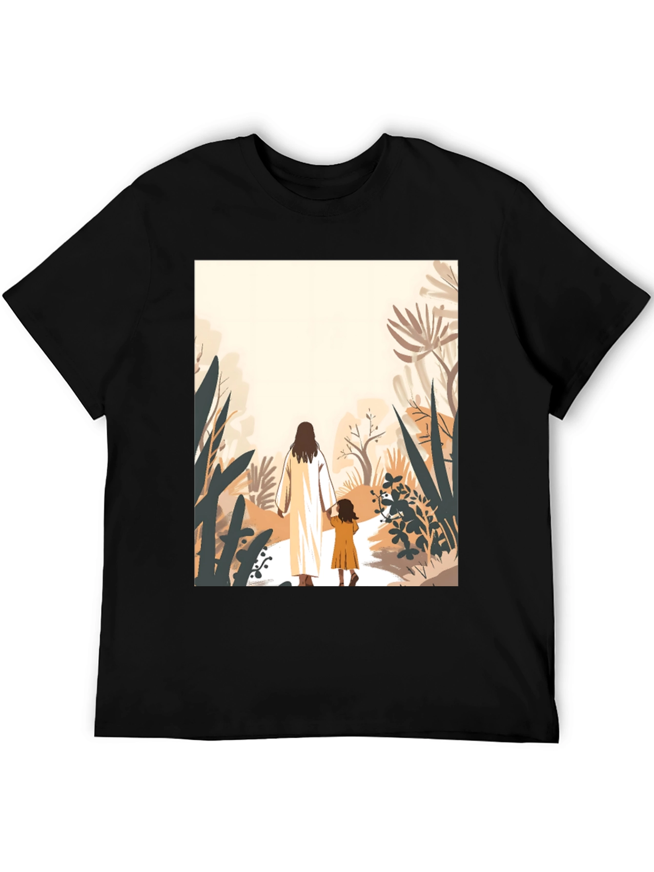 Faith Walk T-Shirt - Jesus & Child Design