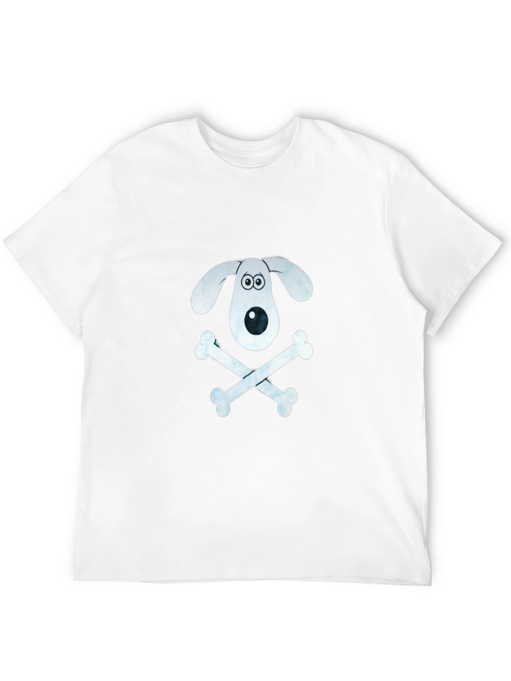 Dog & Bones Graphic T-Shirt - Black Cotton