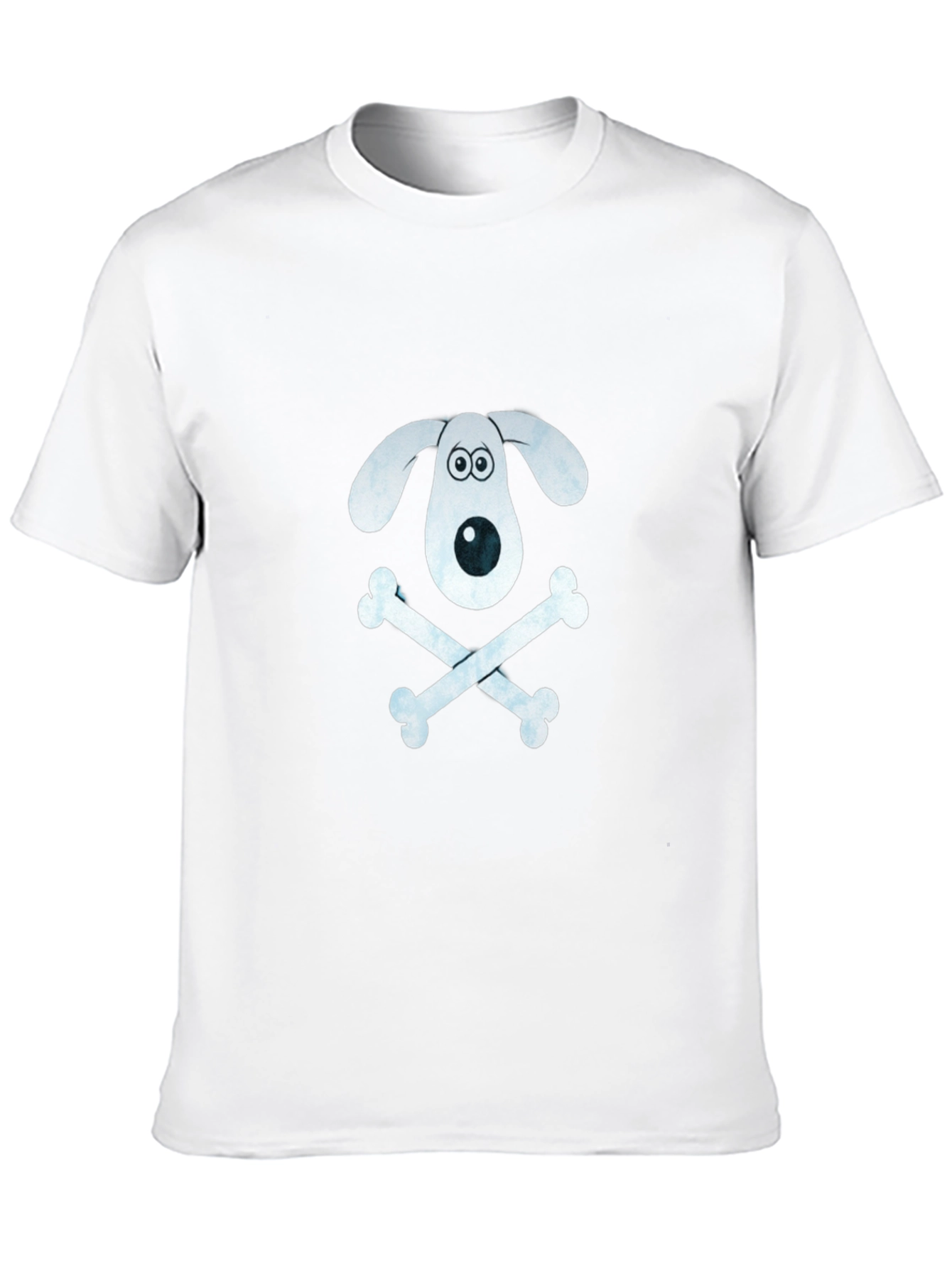 Dog & Bones Graphic T-Shirt - Black Cotton