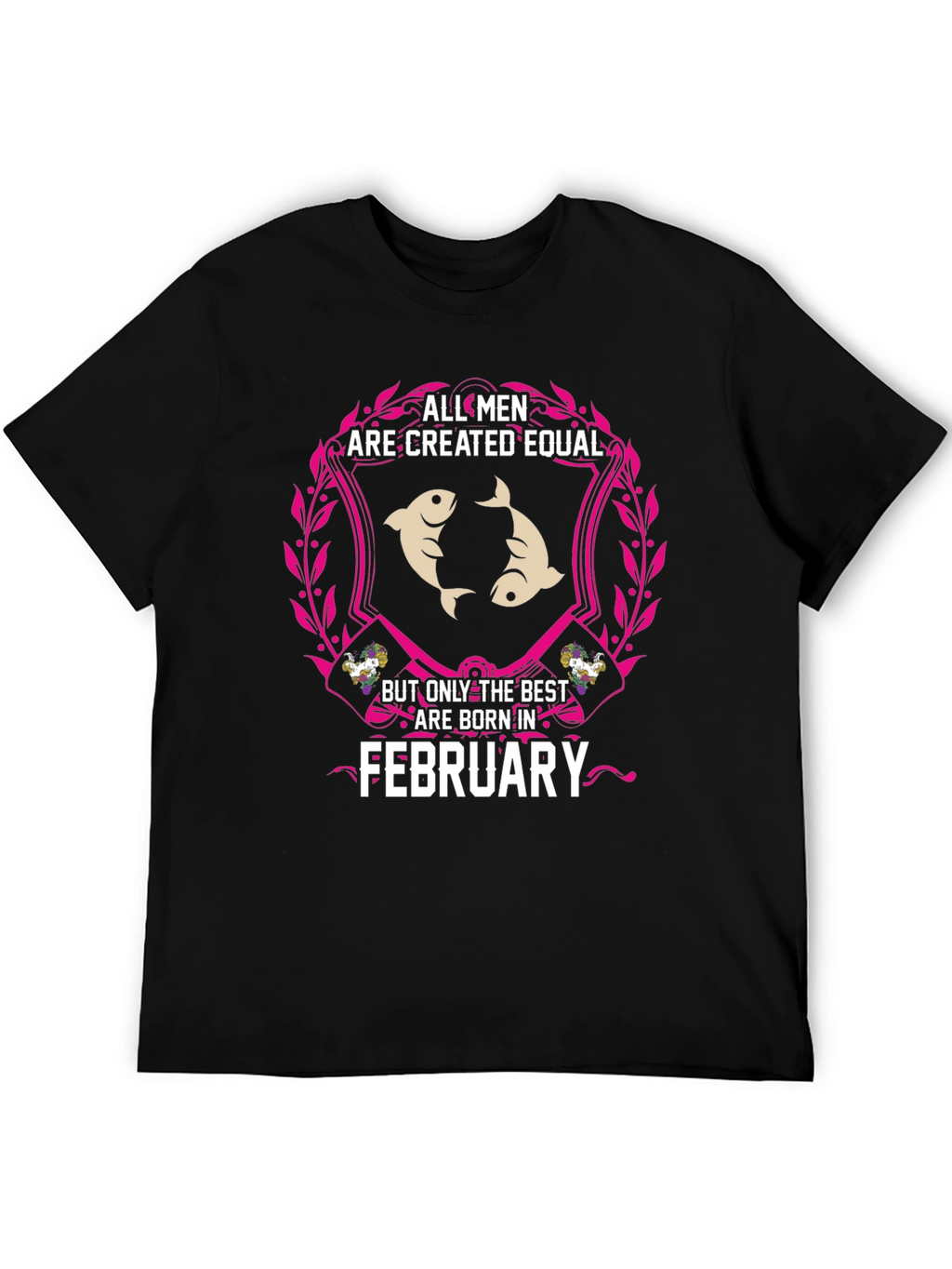 February Born Mens T-Shirt - Pisces Zodiac