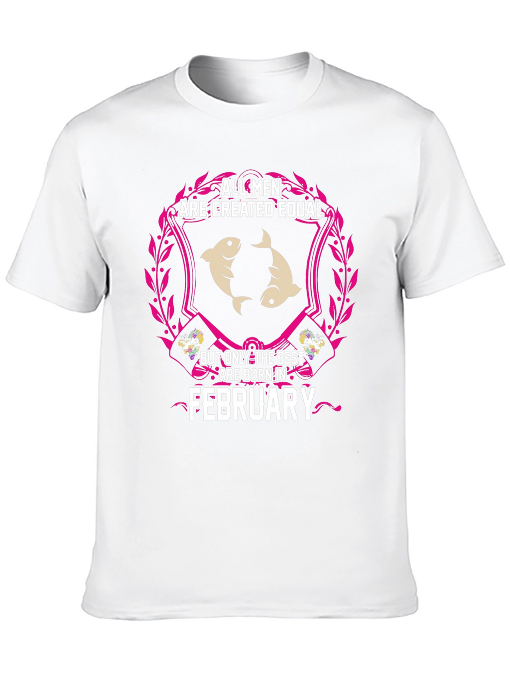 February Born Mens T-Shirt - Pisces Zodiac