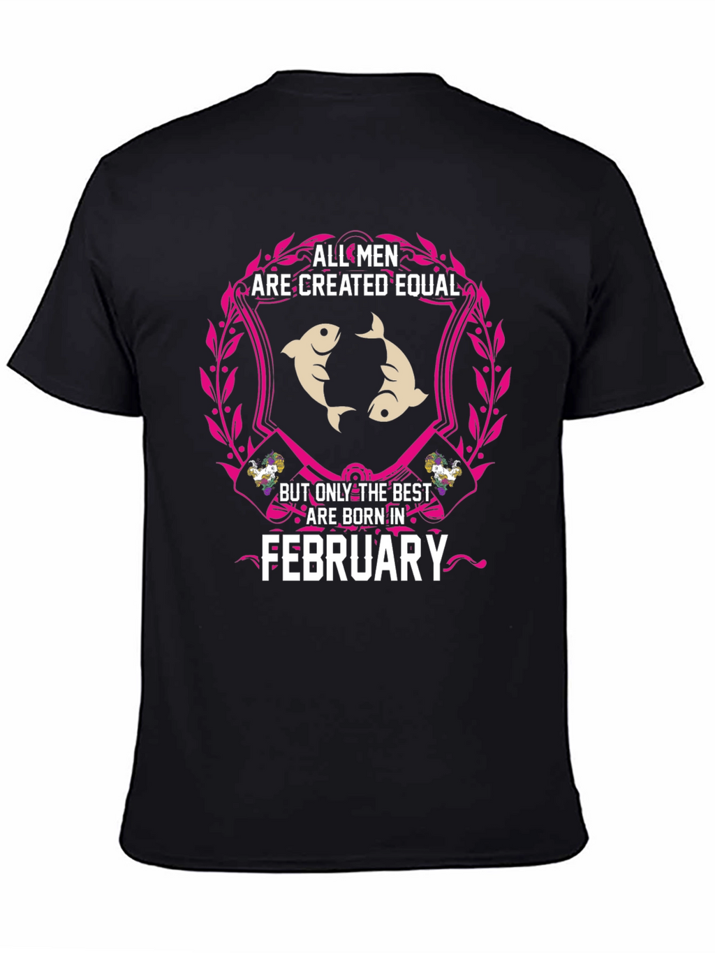 February Born Mens T-Shirt - Pisces Zodiac