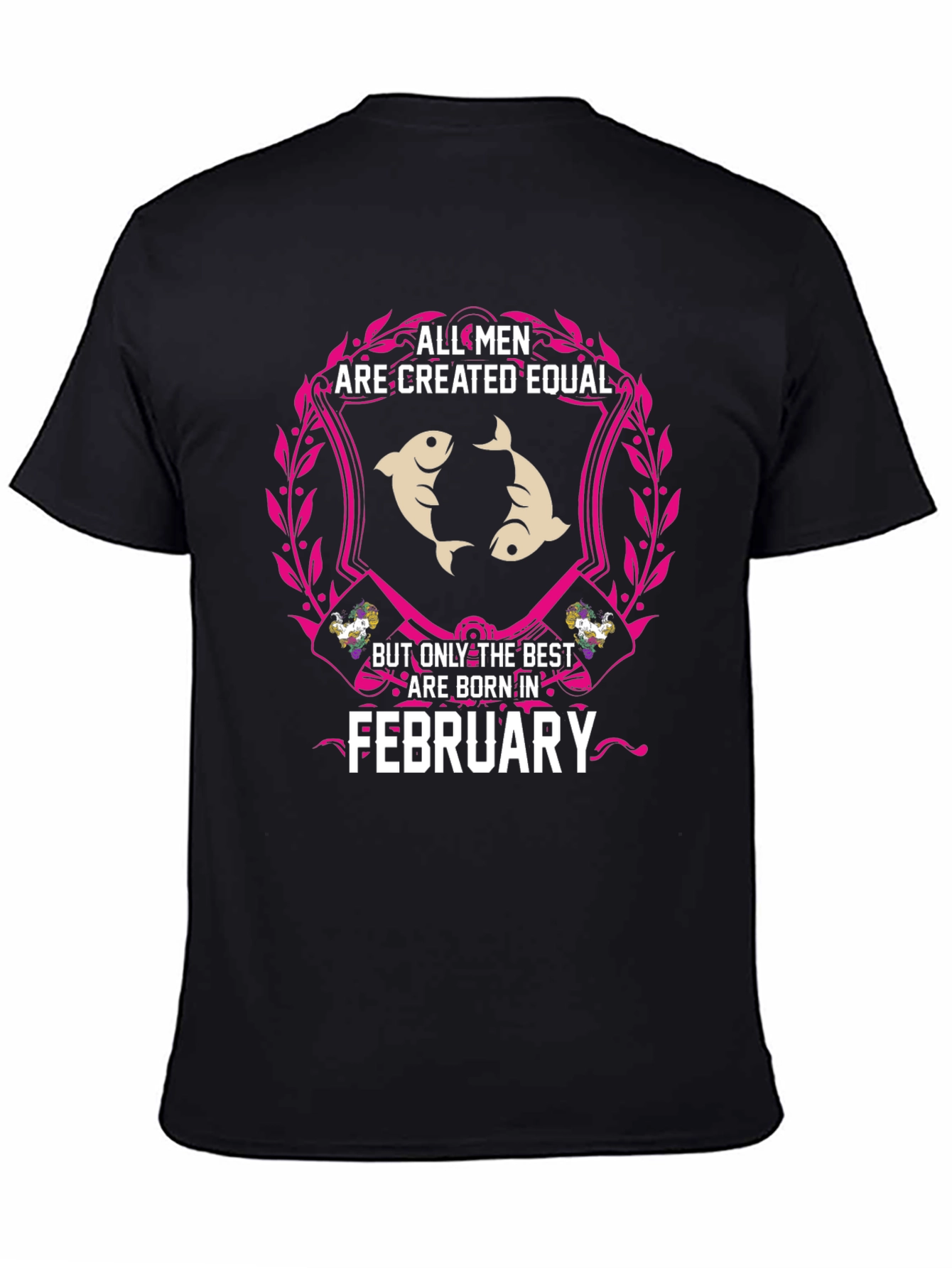 February Born Mens T-Shirt - Pisces Zodiac