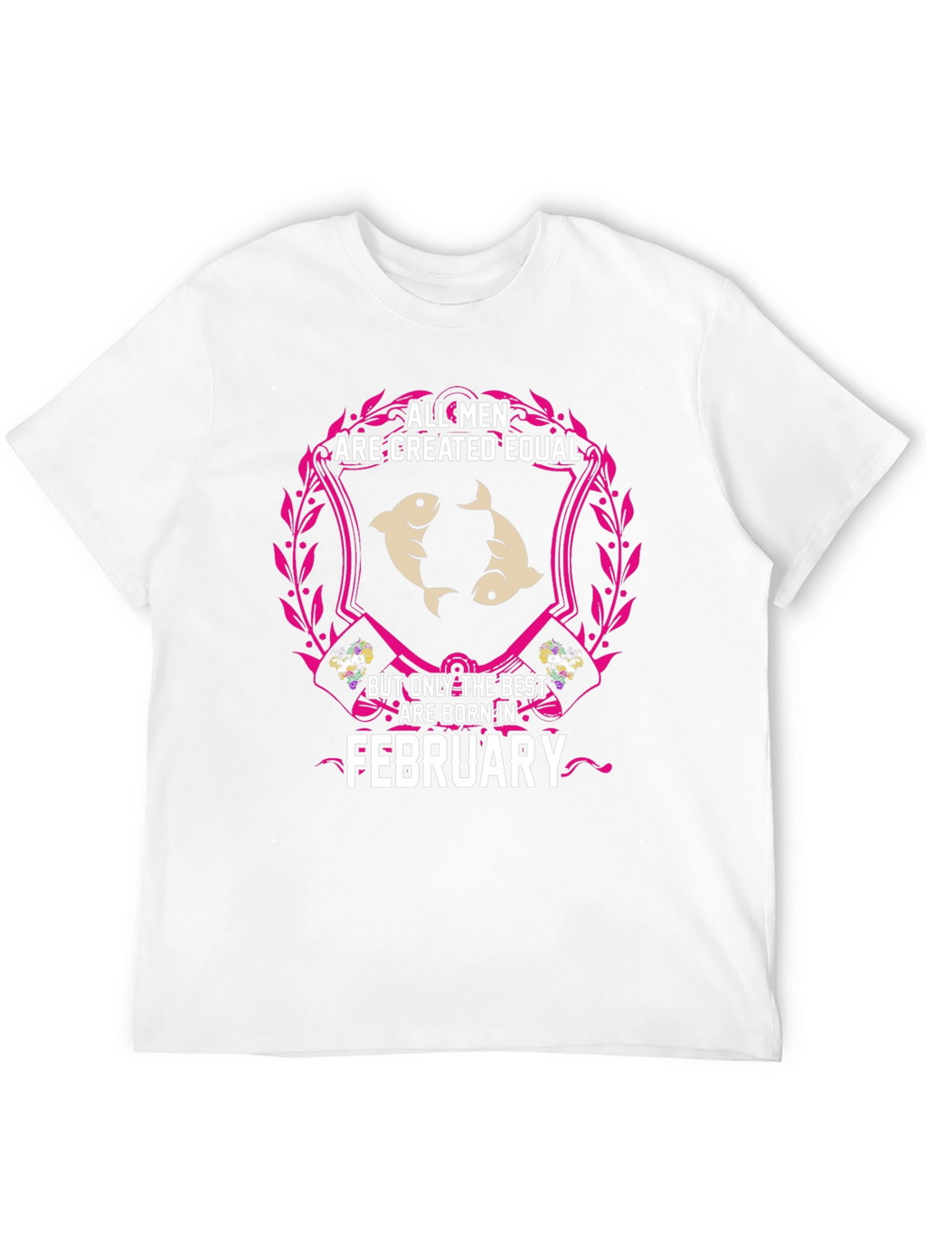 February Born Mens T-Shirt - Pisces Zodiac
