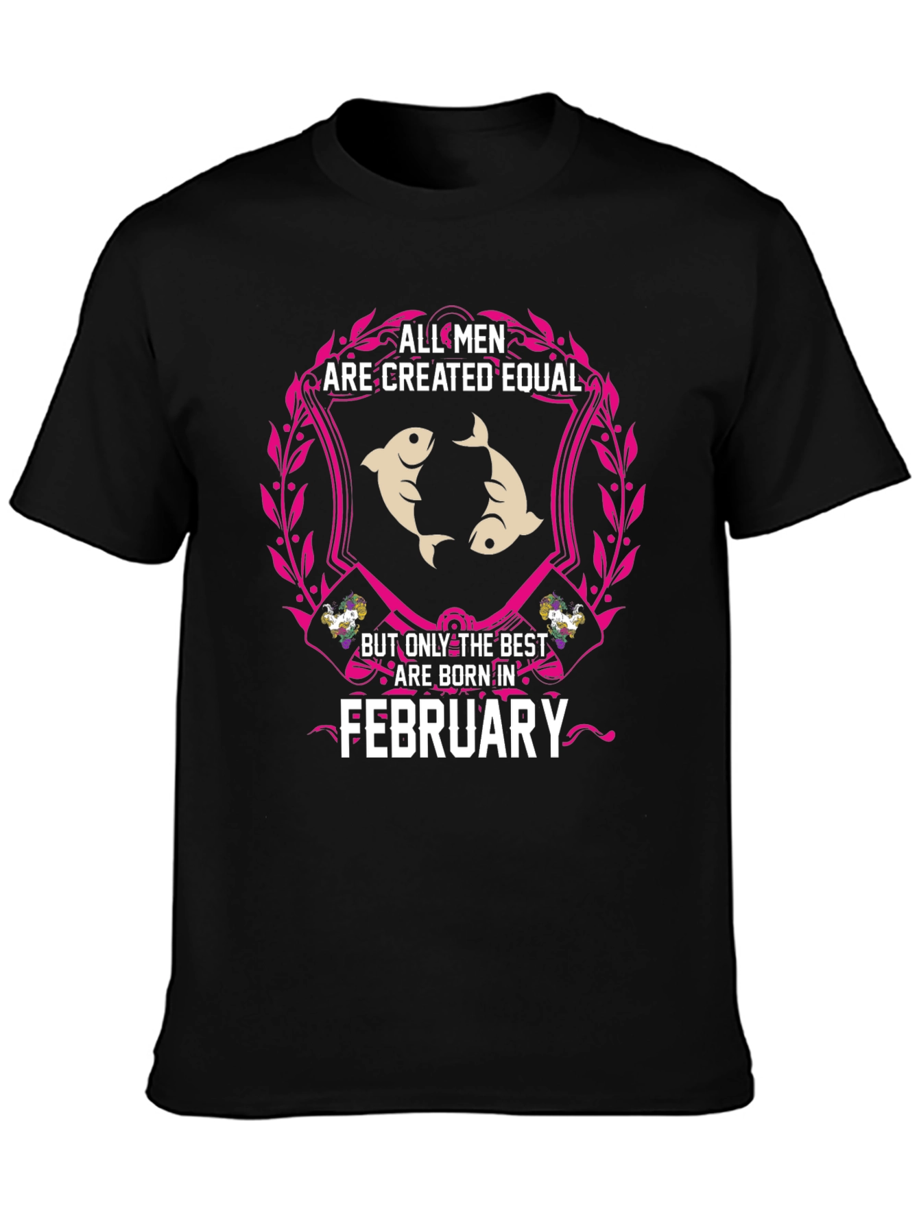 February Born Mens T-Shirt - Pisces Zodiac