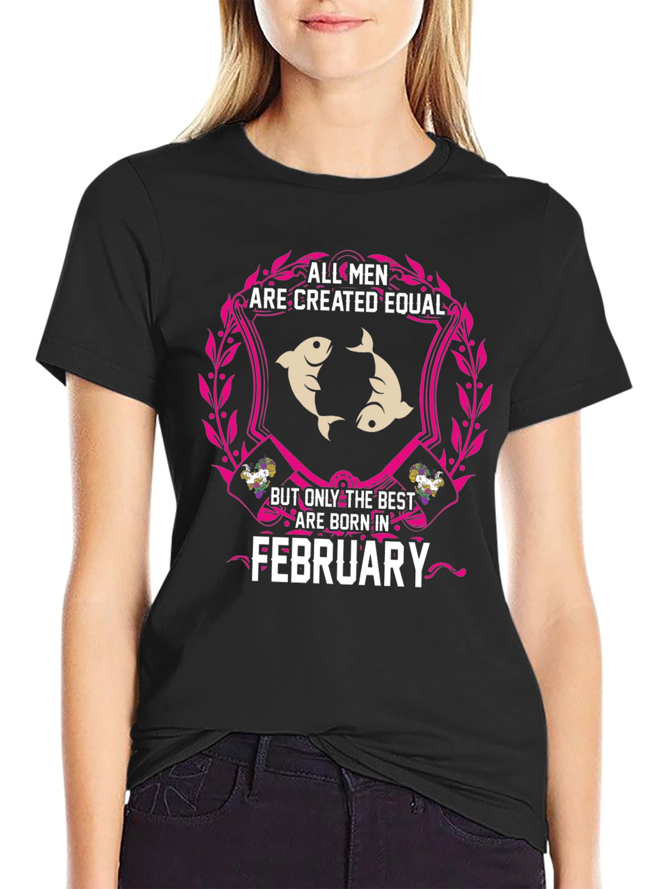 February Born Mens T-Shirt - Pisces Zodiac