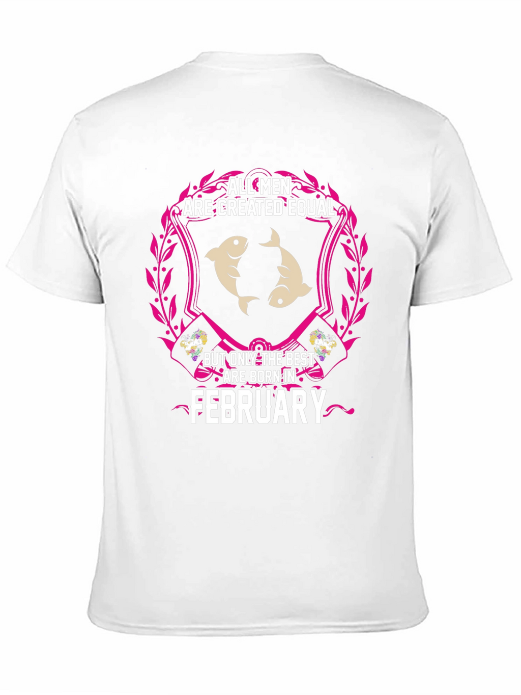 February Born Mens T-Shirt - Pisces Zodiac