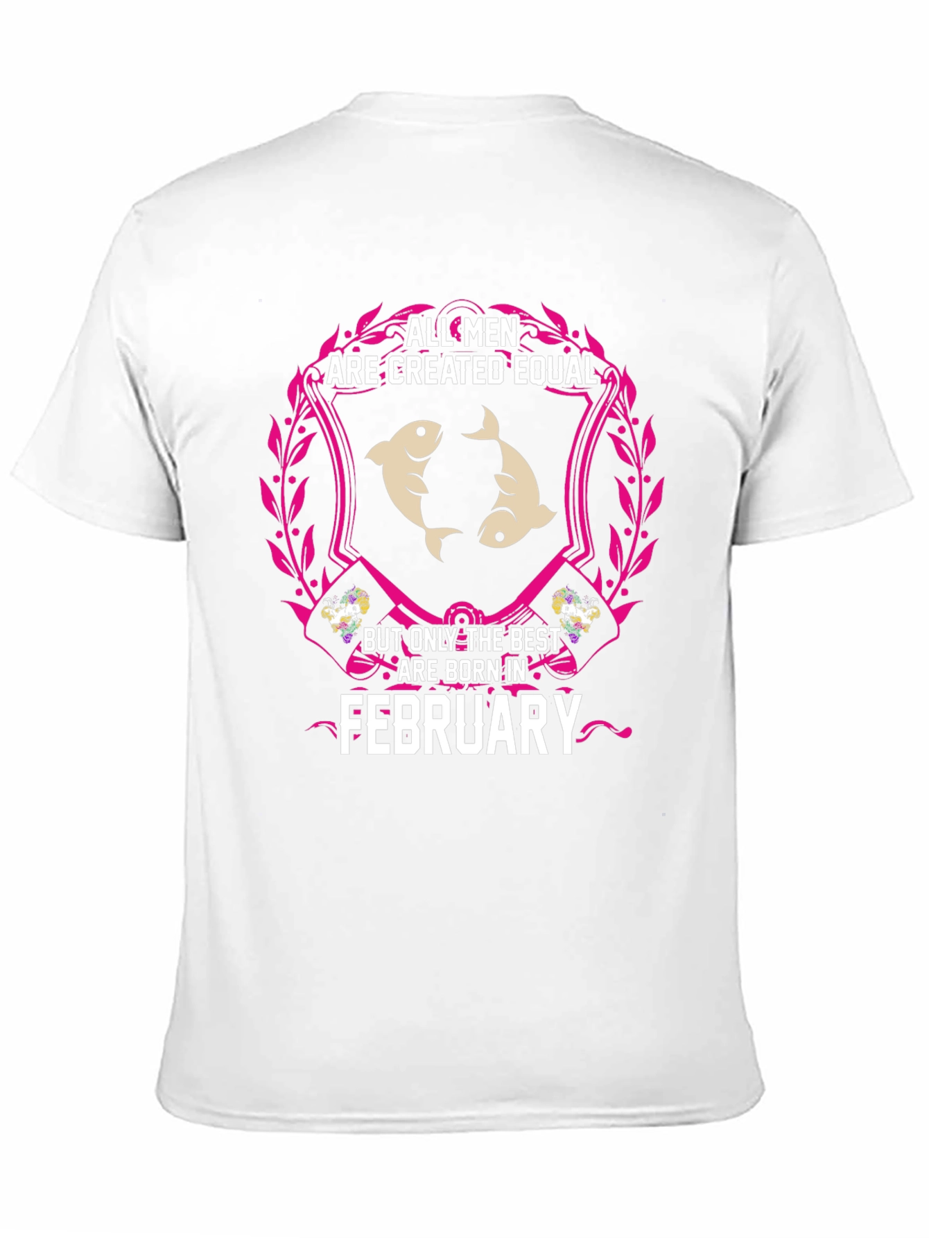February Born Mens T-Shirt - Pisces Zodiac