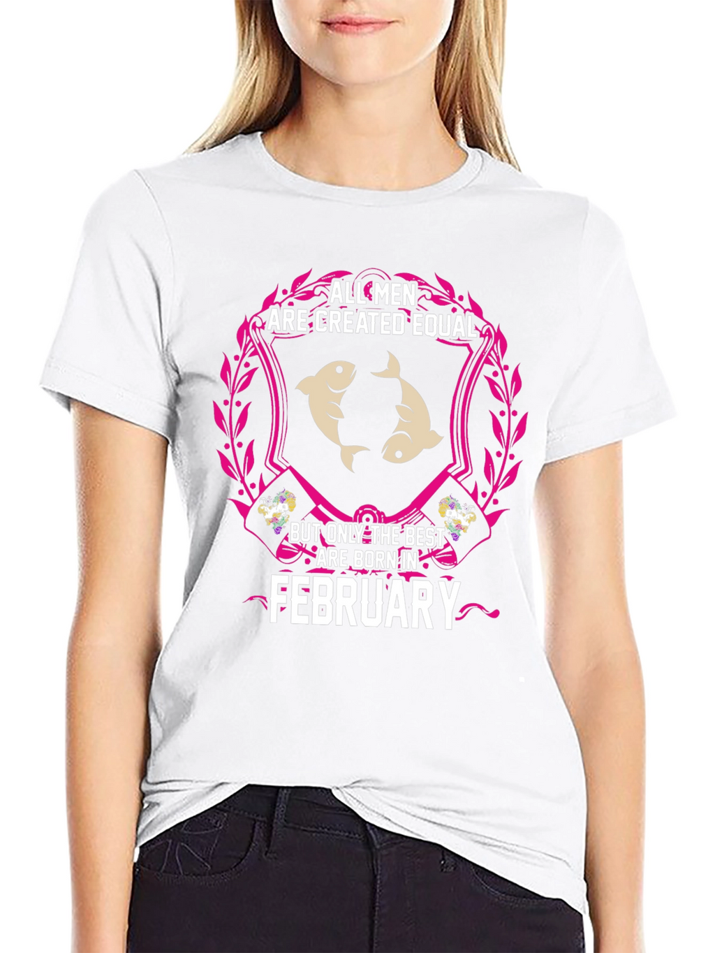 February Born Mens T-Shirt - Pisces Zodiac