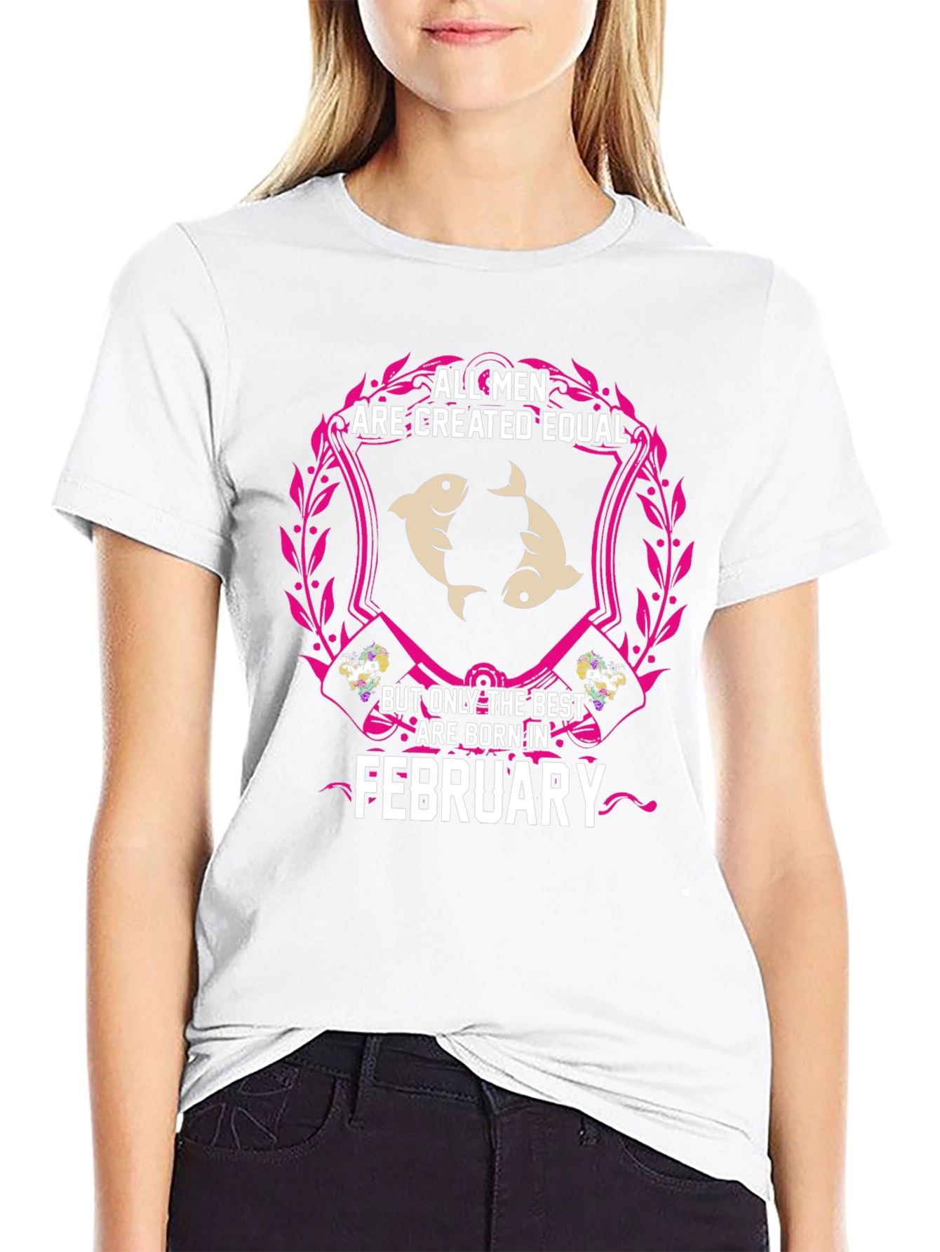 February Born Mens T-Shirt - Pisces Zodiac