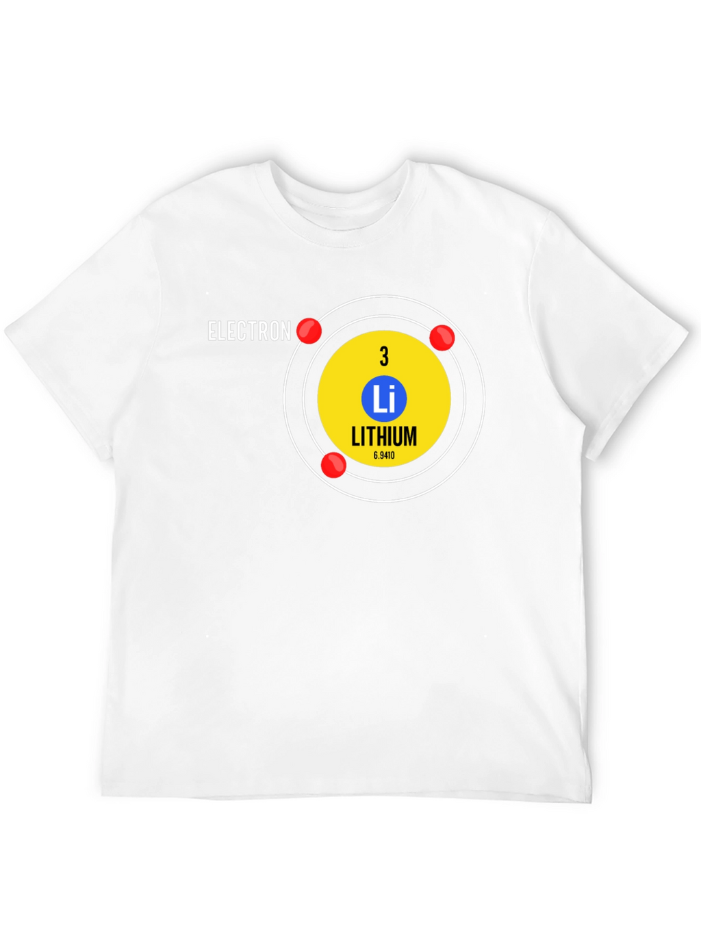 Lithium Atom T-Shirt - Science Geek Tee