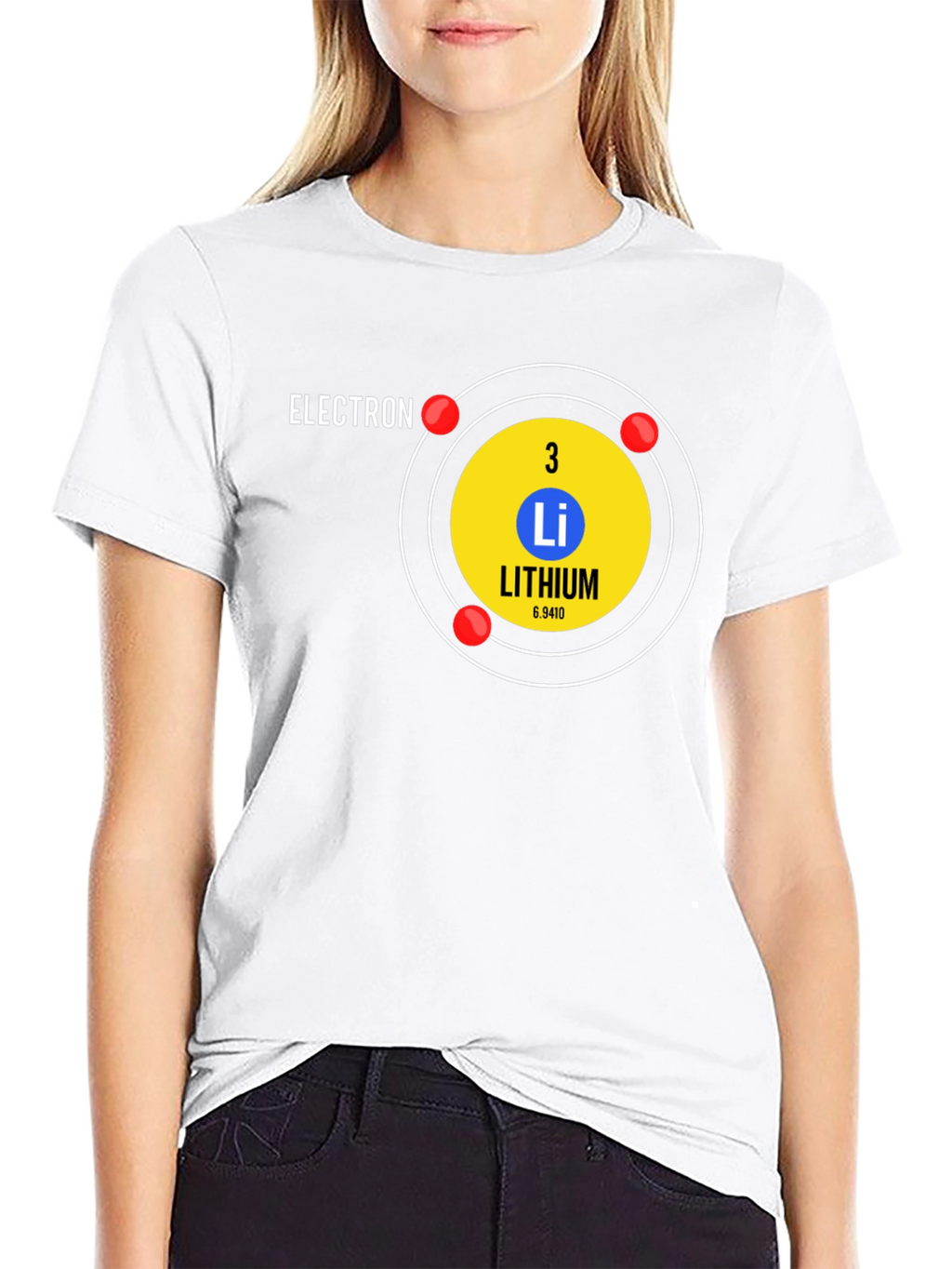 Lithium Atom T-Shirt - Science Geek Tee