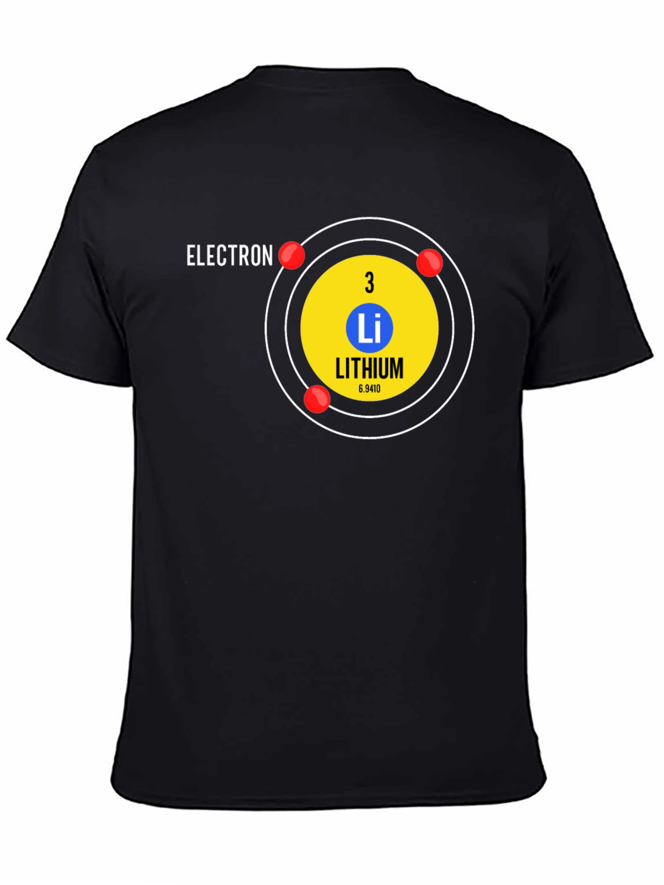 Lithium Atom T-Shirt - Science Geek Tee
