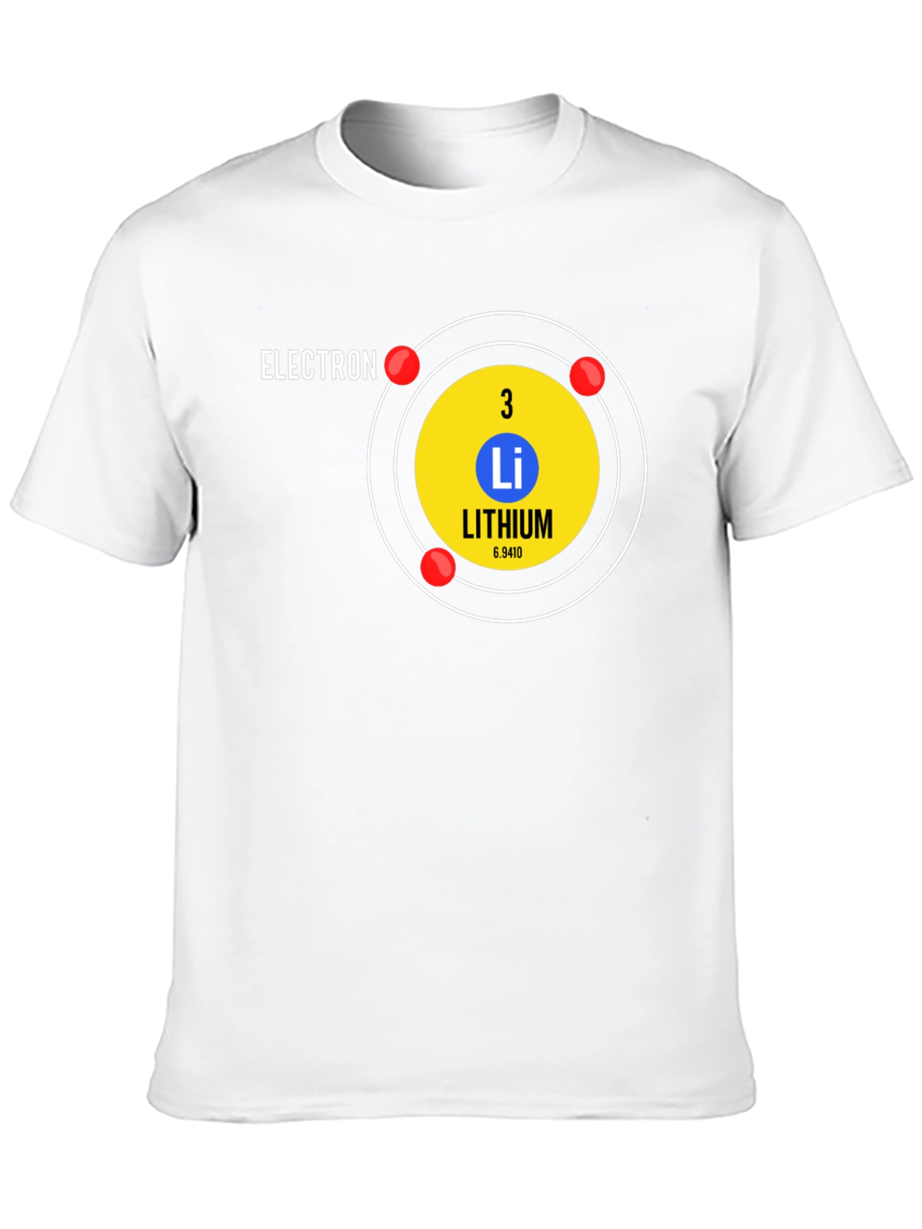 Lithium Atom T-Shirt - Science Geek Tee