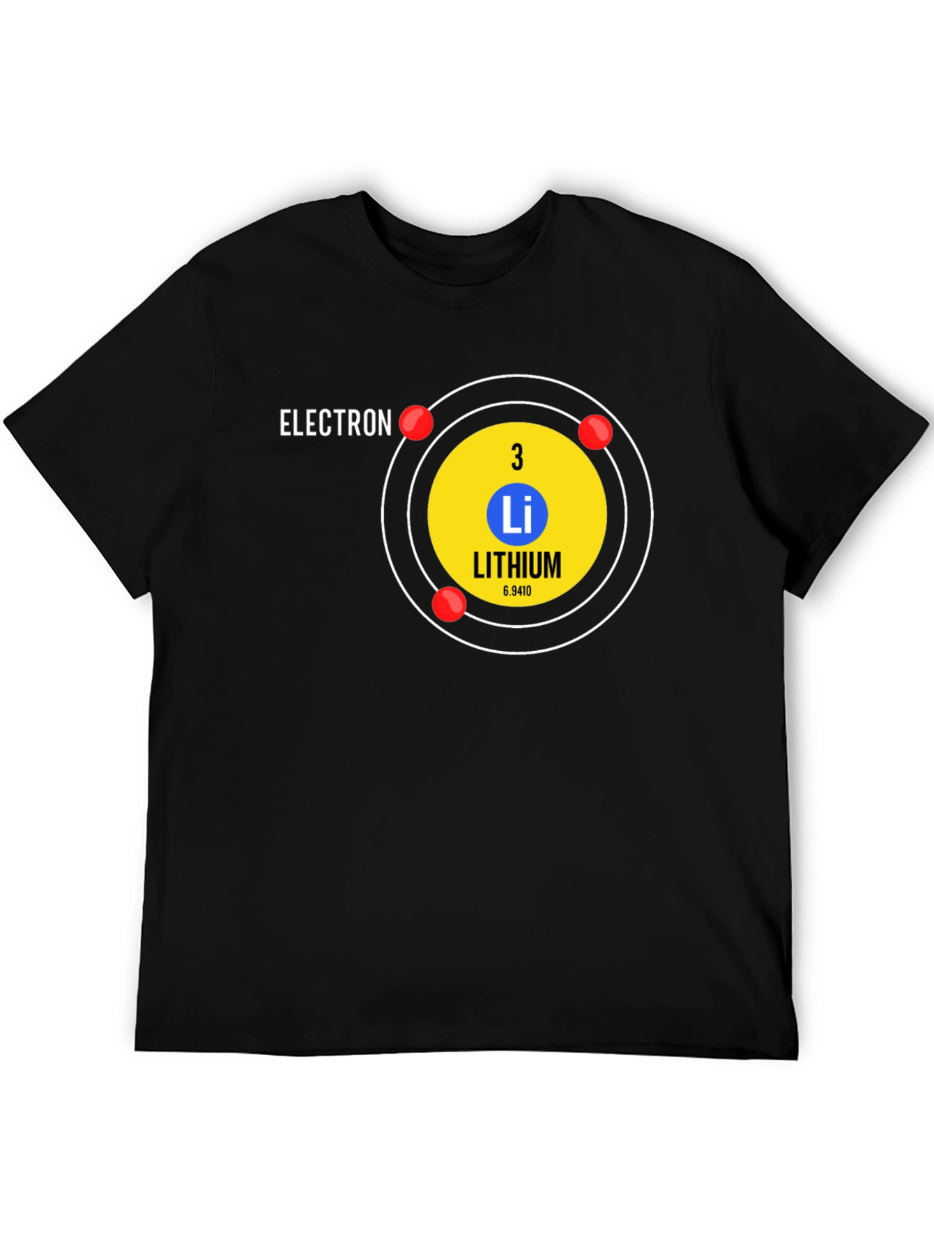 Lithium Atom T-Shirt - Science Geek Tee