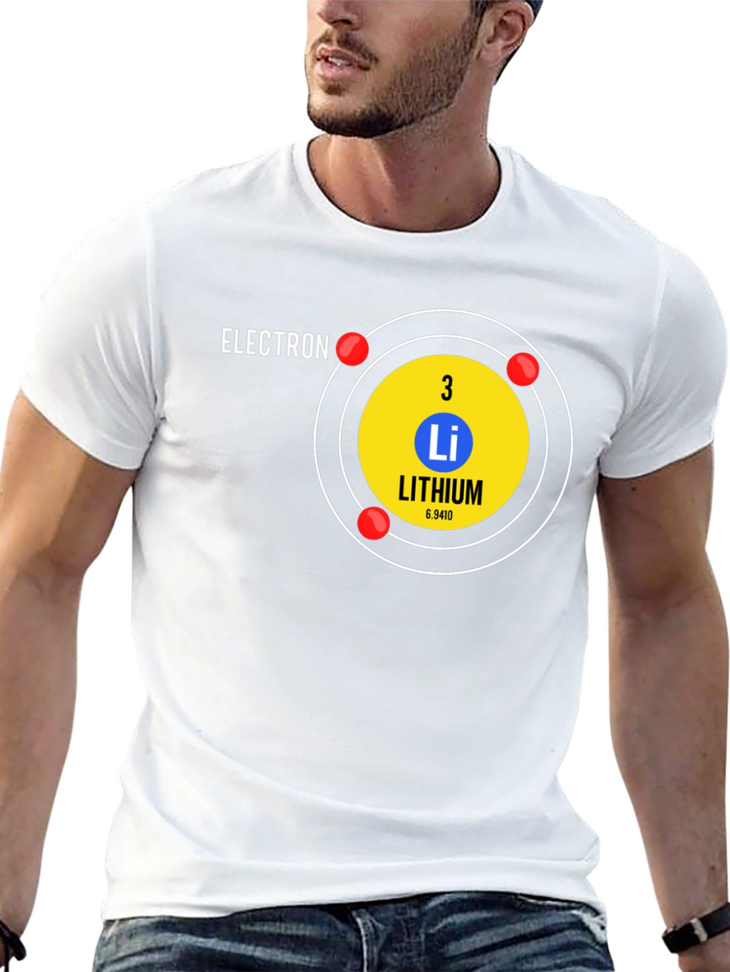 Lithium Atom T-Shirt - Science Geek Tee
