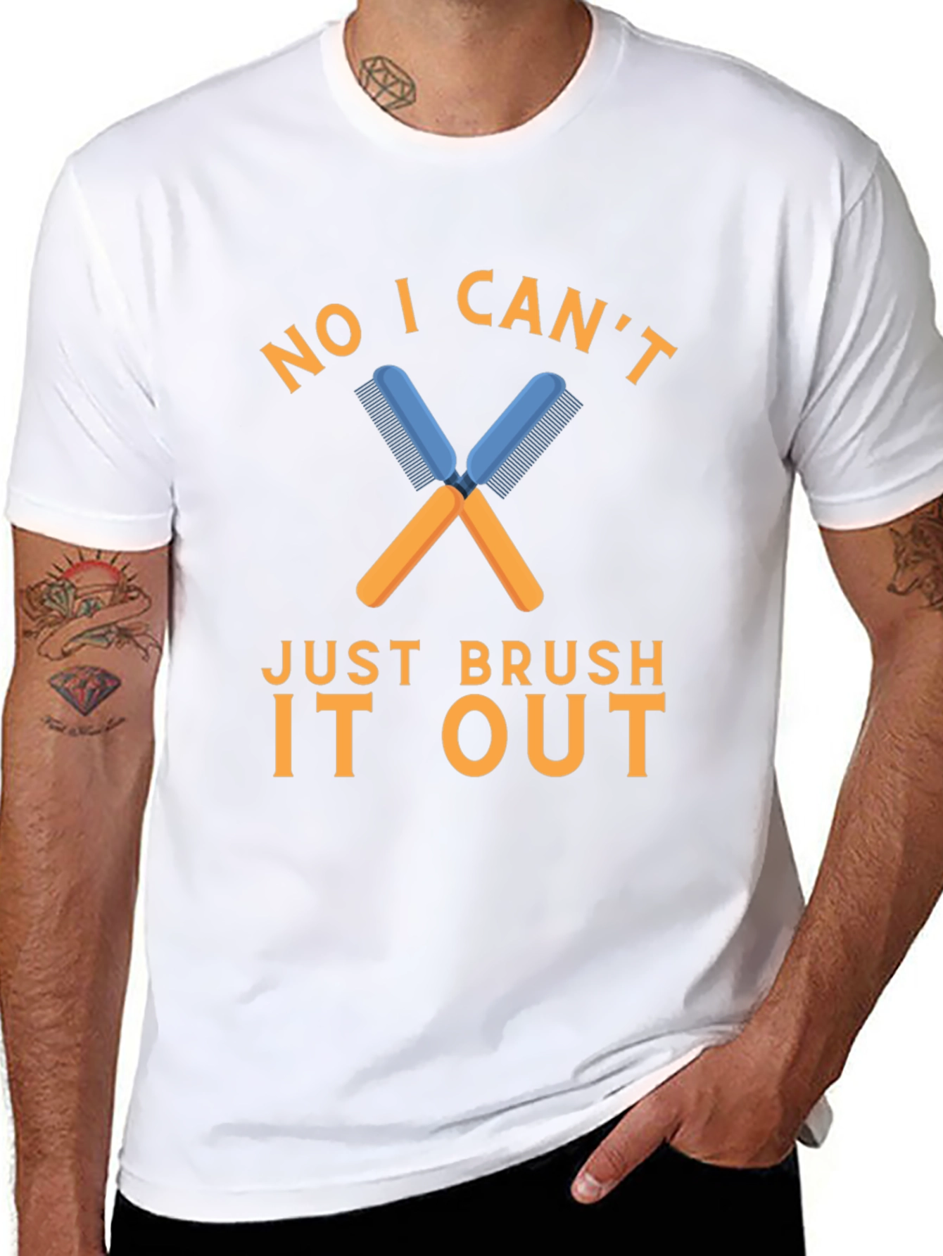 No I Cant Just Brush It Out T-Shirt