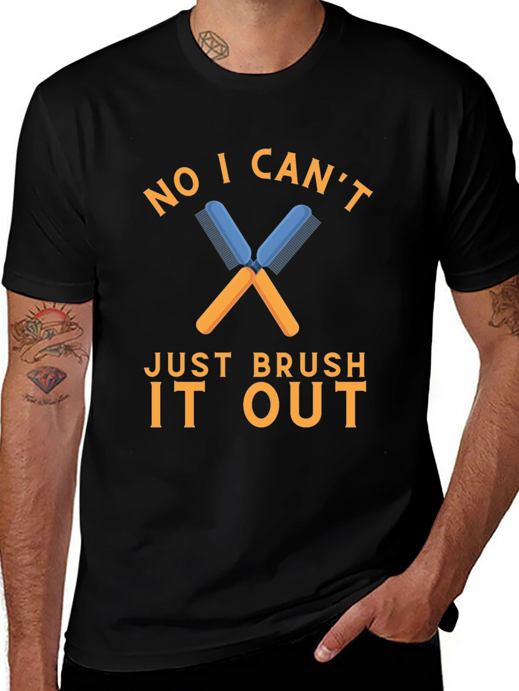 No I Cant Just Brush It Out T-Shirt