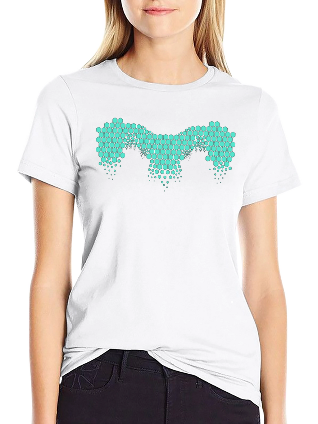 Honeycomb Pattern Tee - Modern Design