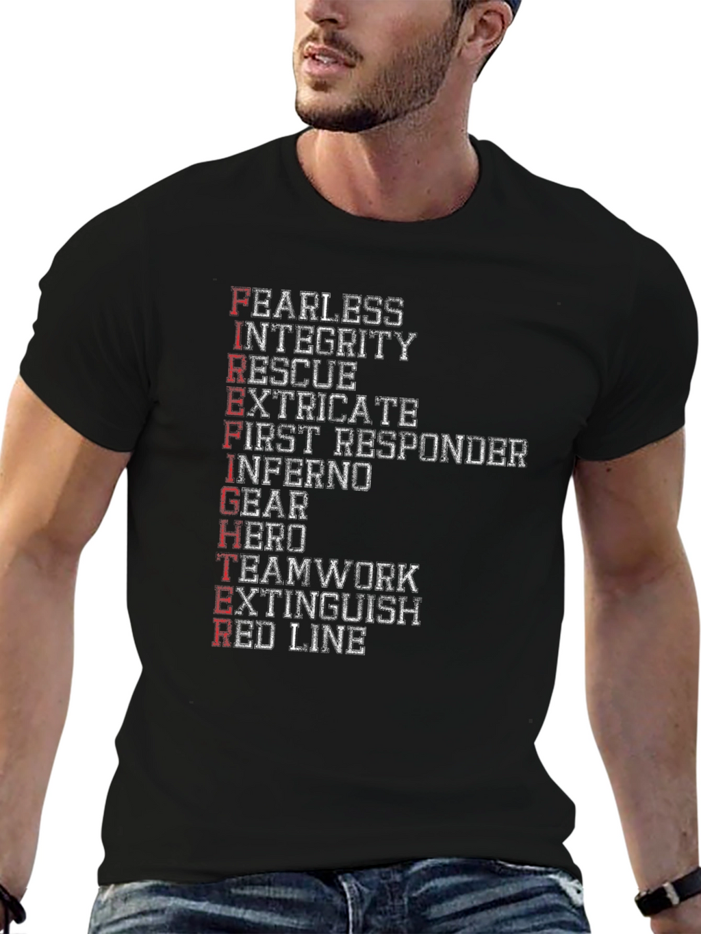 Firefighter Acronym Graphic Tee