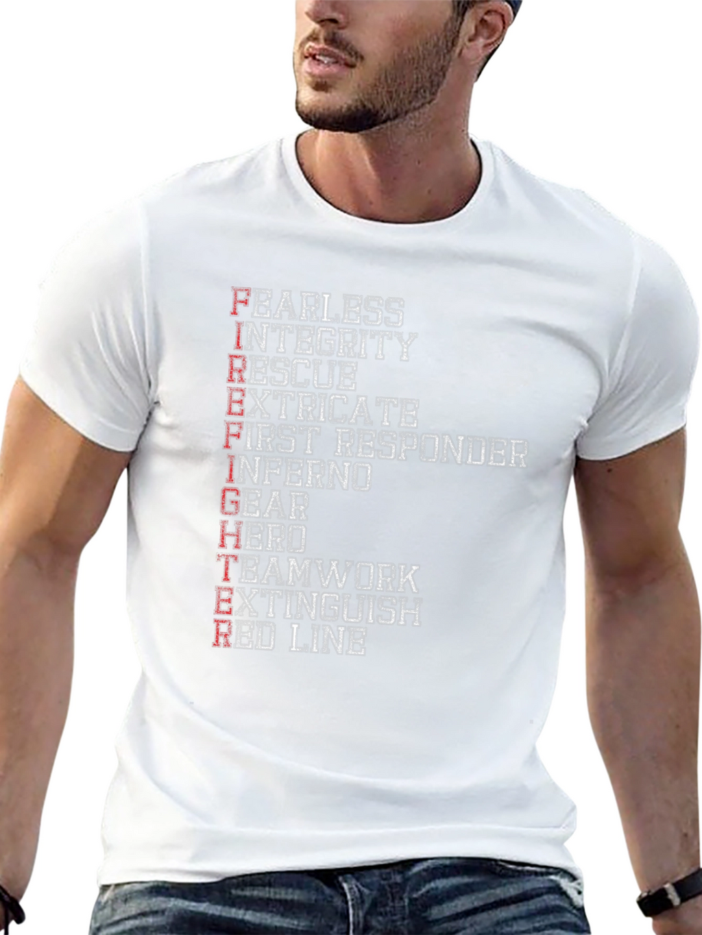 Firefighter Acronym Graphic Tee