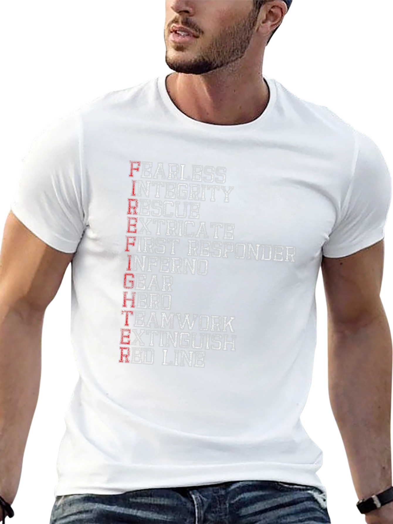 Firefighter Acronym Graphic Tee
