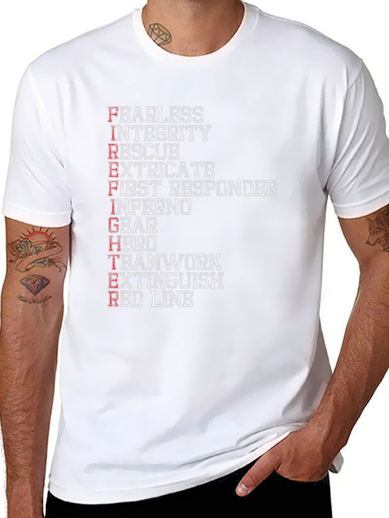 Firefighter Acronym Graphic Tee