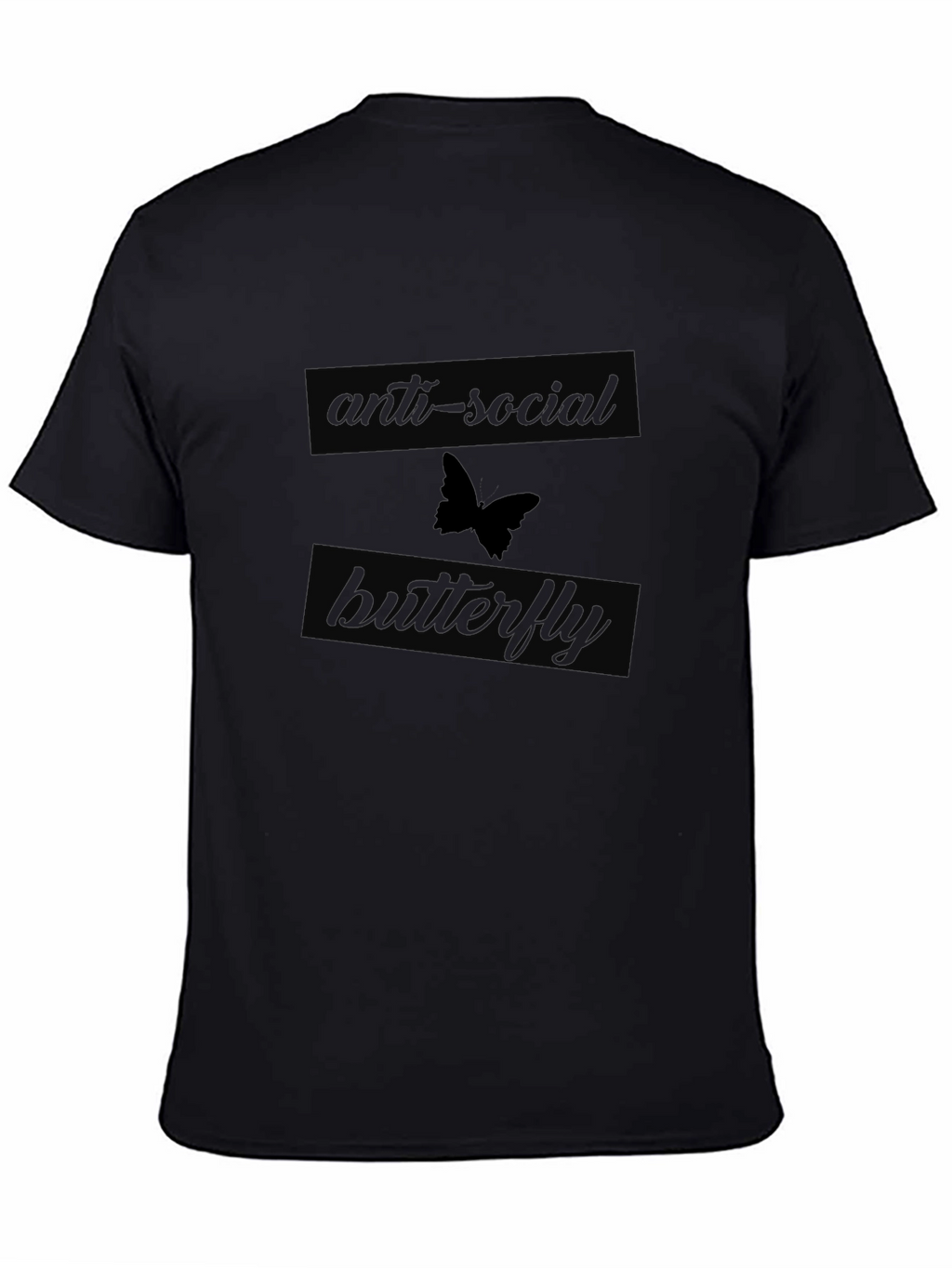 Anti-Social Butterfly Graphic T-Shirt