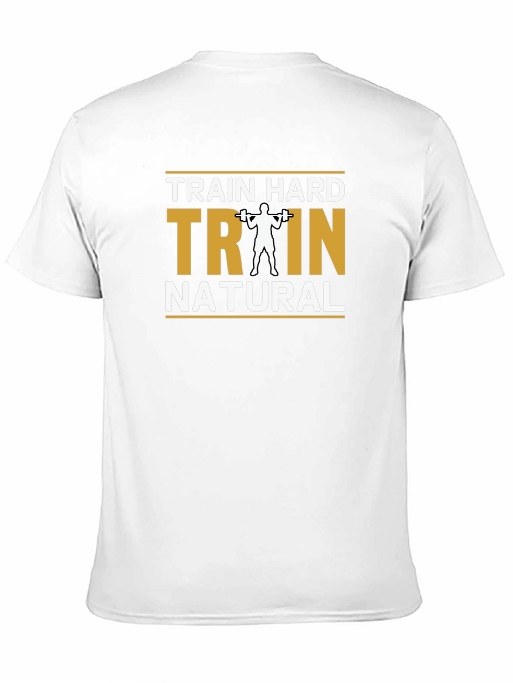 Train Hard Train Natural Black T-Shirt