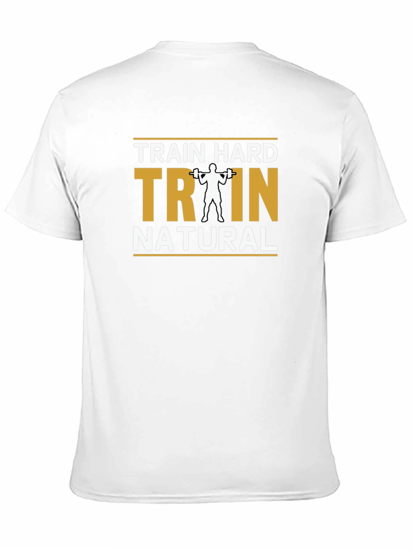 Train Hard Train Natural Black T-Shirt