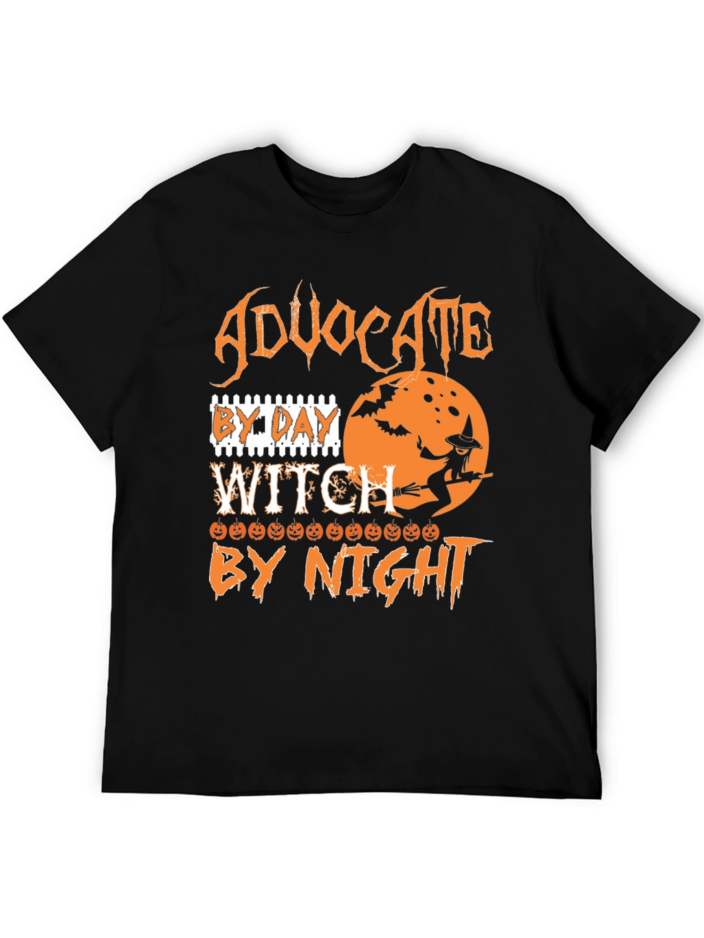Advocate By Day Witch By Night Halloween T-Shirt