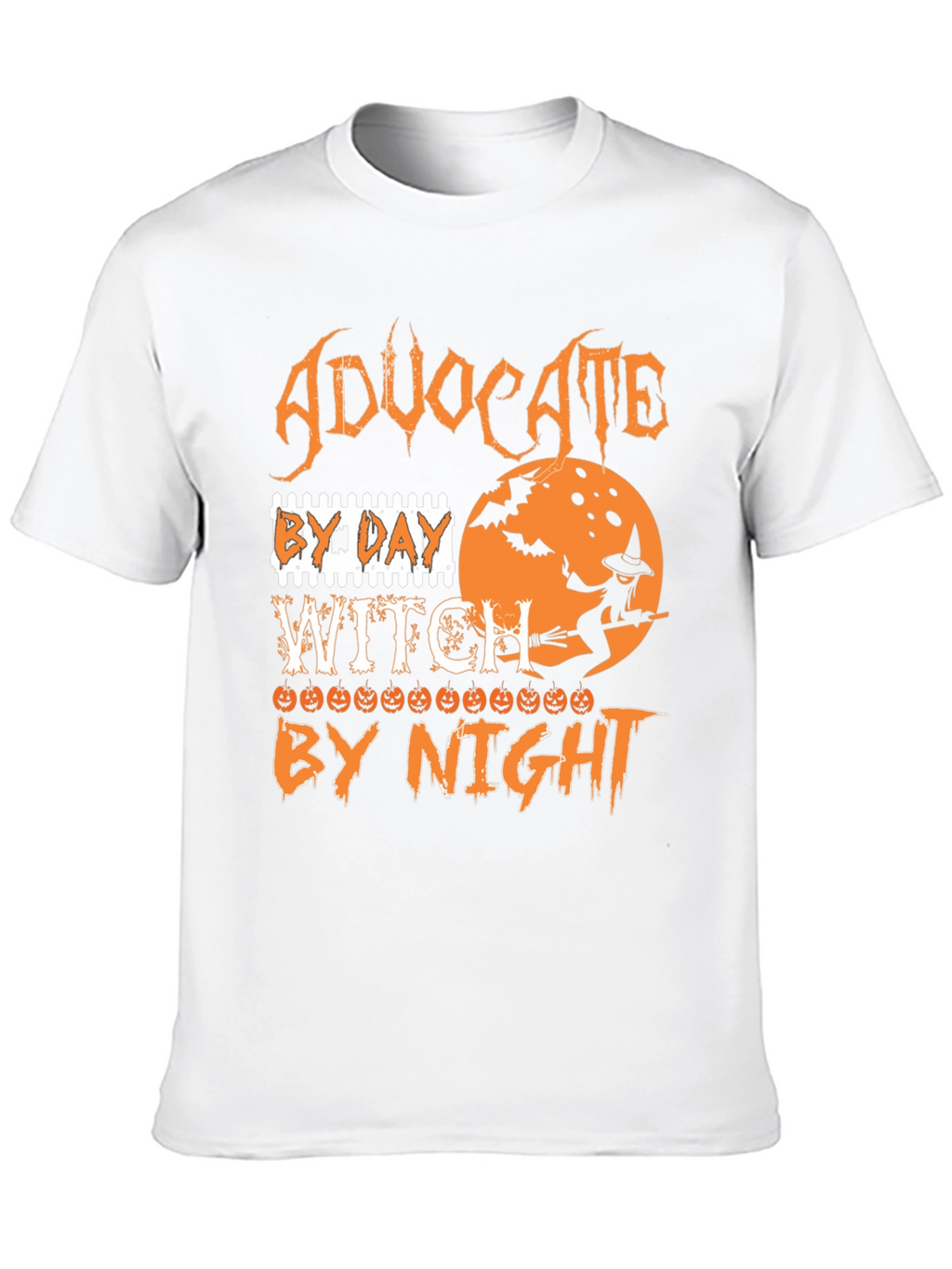 Advocate By Day Witch By Night Halloween T-Shirt